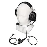 Gehörschutzkopfhörer, PU-Kabel Military Headset für Motorola für GP-300 für DEP450