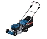 Bosch Professional 18V System Akku-Rasenmäher GRA 18V2-46 (Schnittbreite: 46 cm, 6-stufige Höheneinstellung, 60-Liter-Textil-Grasfangkorb, inkl. 2 x Isolierschlüssel, Mulcher)