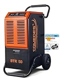 Comedes Bautrockner Luftentfeuchter BTR 50 (max. 51 Liter / 24h) Geeignet für Räume und Keller bis 100m² / 230m³