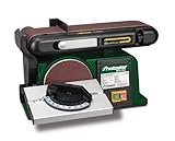 Holzstar Band- und Tellerschleifmaschine BTS151 (für Weichholz/Hartholz, kompaktes Maschinengehäuse, mit integrierten Absaugstutzen, Schleifmaschine) 7521105