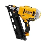 DeWALT 18V Akku-Nagler / Elektronagler, 90mm, für 18V XR-Akkus, Sicherheitsschalter, Schutzkappe, niedrige Vibrationen, kompakte Abmessungen, werkzeuglose Tiefeneinstellung via Stellrad, DCN692N