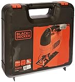Black+Decker Elektro Stichsäge 520W KS701PEK – 4-stufige Pendelhubstichsäge mit Koffer für Holz, Metall & Kunststoff – Stichsäge mit Gehrung & werkzeuglosen Sägeblattwechsel