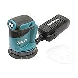 Makita DBO180Z Akku-Exzenterschleifer 18 V (ohne Akku, ohne Ladegerät), Blau, Silber, 125 mm