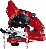 Einhell Sägekettenschärfgerät GC-CS 85 E (85 W, 5500 min-1, Schleifwinkeleinstellung m. Skala, Kettenspannvorrichtung, Tiefenbegrenzung inkl. Schleifscheibe), Rot