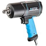 STIX Schlagschrauber Druckluft STT-19 1/2' - Max. Lösemoment 1900 Nm - Druckluftschrauber mit Hochleistungs-Doppel-Hammer-Schlagwerk und Vibrationsarm