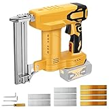 Akku Tacker Nagelpistole Kompatibel mit Dewalt 20V Akku, 100W Elektro Tacker Elektrotacker für Holz mit 500 Nägel und 500 Tackerklammer - ohne Akku & Ladegerät