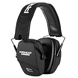 PROHEAR 016 Schiessen Gehörschutz Lärmschutz Kopfhörer für Schießsport,Ohrenshcutz für Kinder Erwachsene SNR31dB (Schwarz, Pure Farbe)