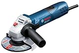 Bosch Professional Winkelschleifer GWS 7-115 E (Scheiben-Ø 115mm, Leistung 720 Watt, inkl. Zusatzhandgriff, Aufnahmeflansch, Schutzhaube, Spannmutter, Zweilochschlüssel)