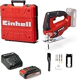 Einhell Akku-Stichsäge TC-JS 18 Li (1x2,5 Ah) Power X-Change (Li-Ion, 18 V, Pendelhubfunktion, Absaugadapter, inkl. 1x 2,5 Ah Akku, Ladegerät und Koffer)