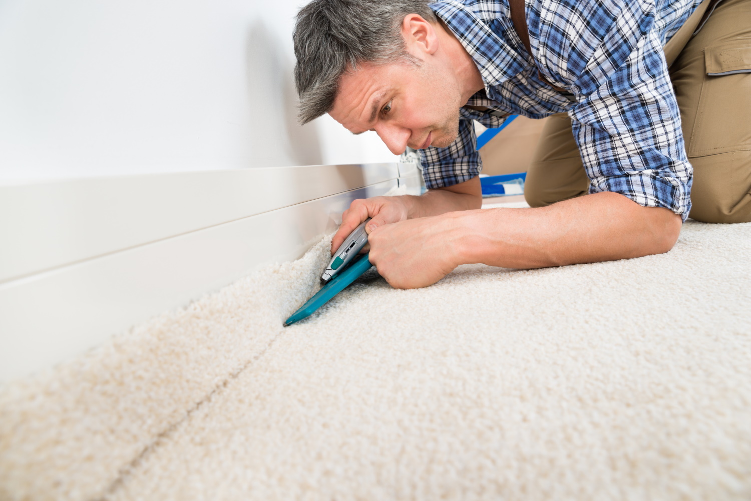 Teppichboden und Teppiche - Werkzeug zum verlegen